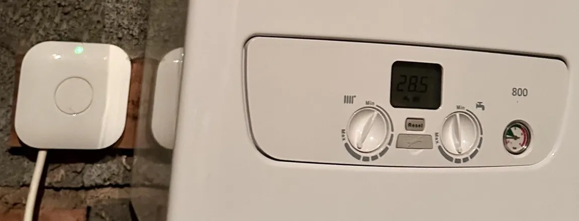 Boiler heating and hot water controls with a smart heating hub, reviewed during an energy assessment
